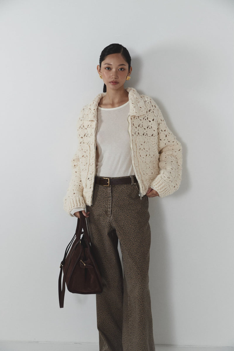 Neroli36 - Korean Women Fashion - #thelittlethings - Handmade Zip-up Knit Jacket - 6