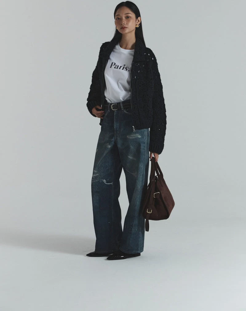 Neroli36 - Korean Women Fashion - #thelittlethings - Digital Denim Pants - 3