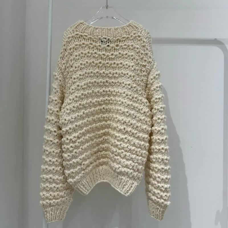 Neroli36 - Korean Women Fashion - #womensfashion - Handmae Knit Sweater - 3