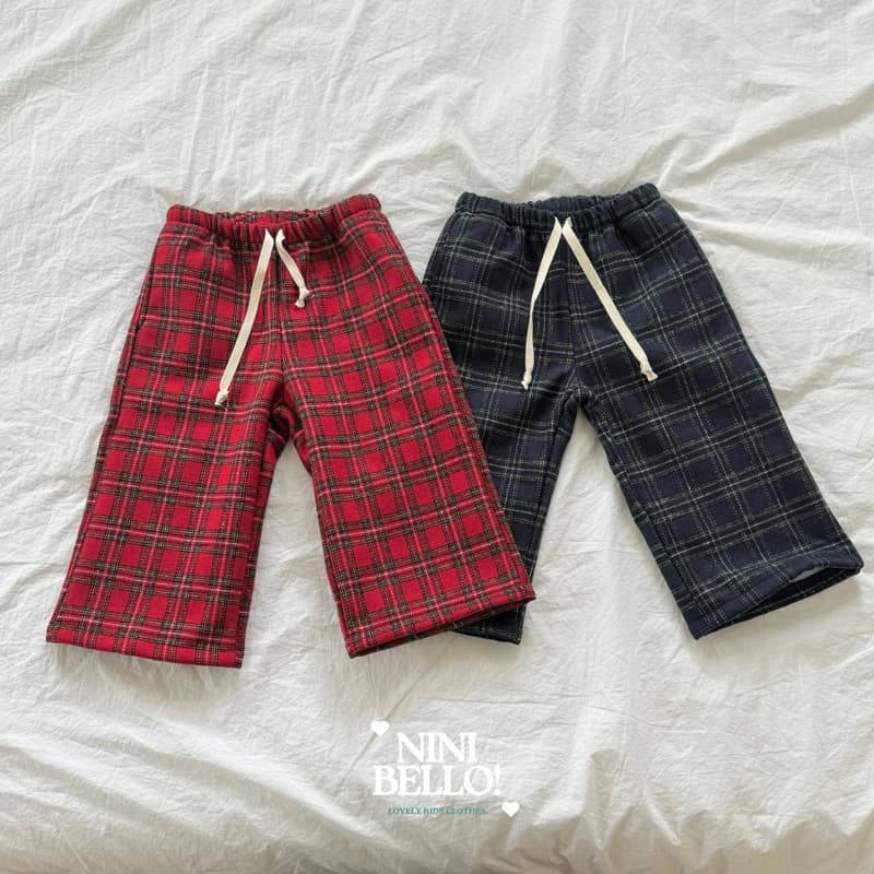 Ninibello - Korean Baby Fashion - #babyboutiqueclothing - Merry Check Pants