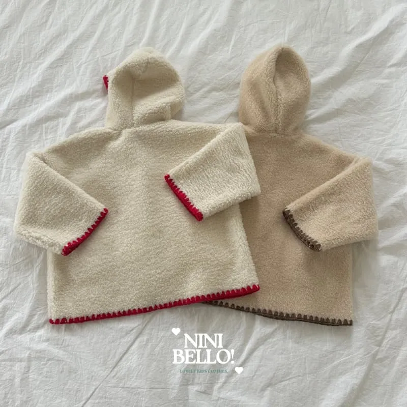 Ninibello - Korean Baby Fashion - #babyboutiqueclothing - Pong Pong Fleece Hooded Jacket - 8