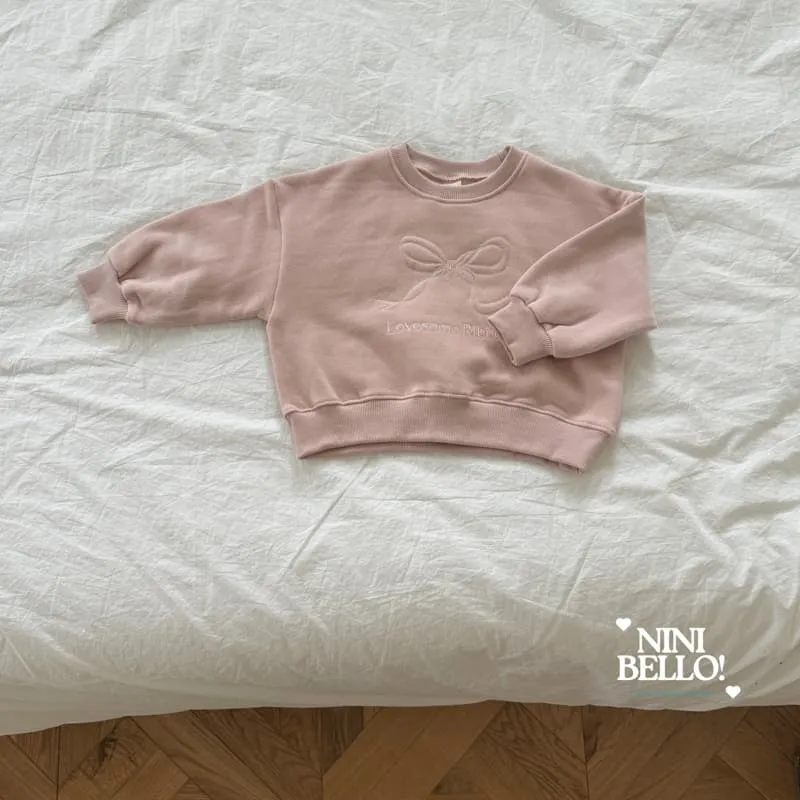 Ninibello - Korean Baby Fashion - #babyclothing - New Ribbon Crop Sweatshirt - 3