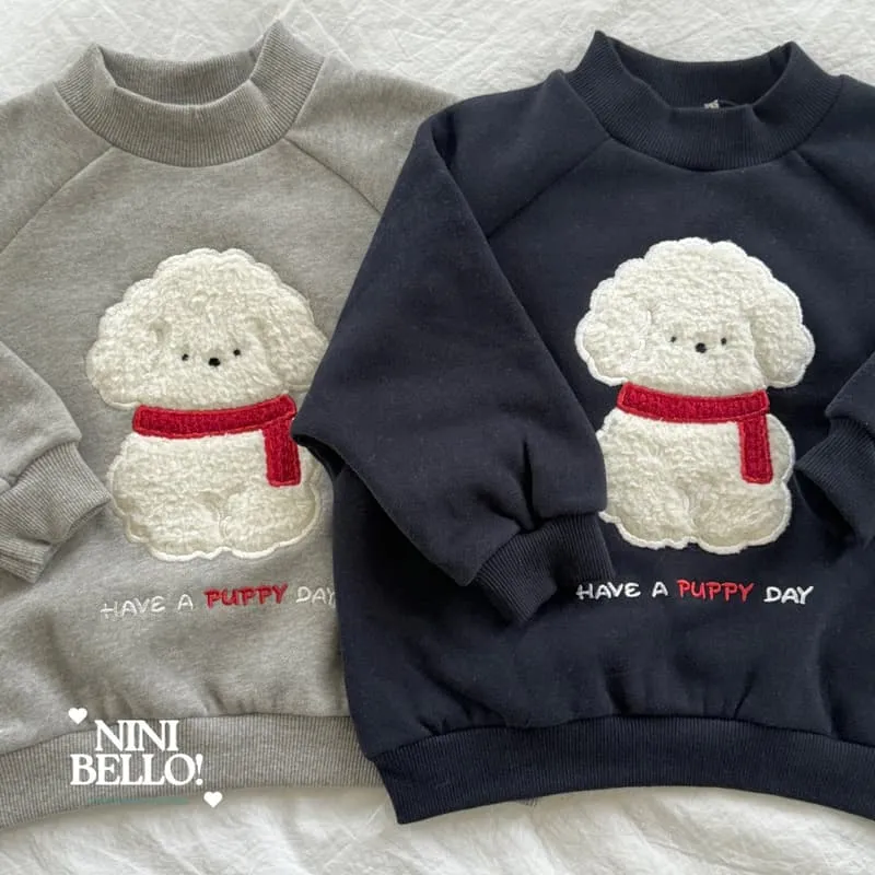 Ninibello - Korean Baby Fashion - #babyclothing - Puppy Raglan Sweatshirt