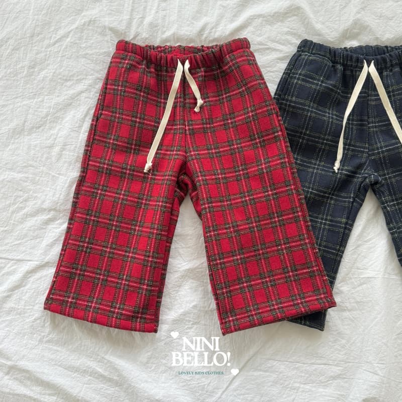 Ninibello - Korean Baby Fashion - #babyfashion - Merry Check Pants - 3