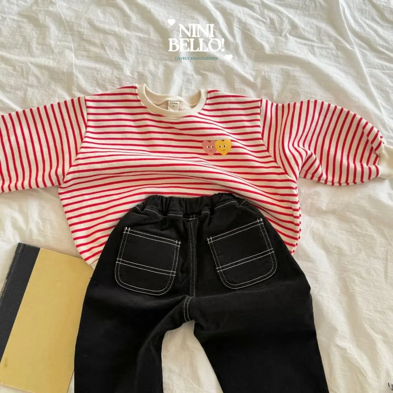 Ninibello - Korean Baby Fashion - #babyfashion - Stripe Heart Sweatshirt - 10