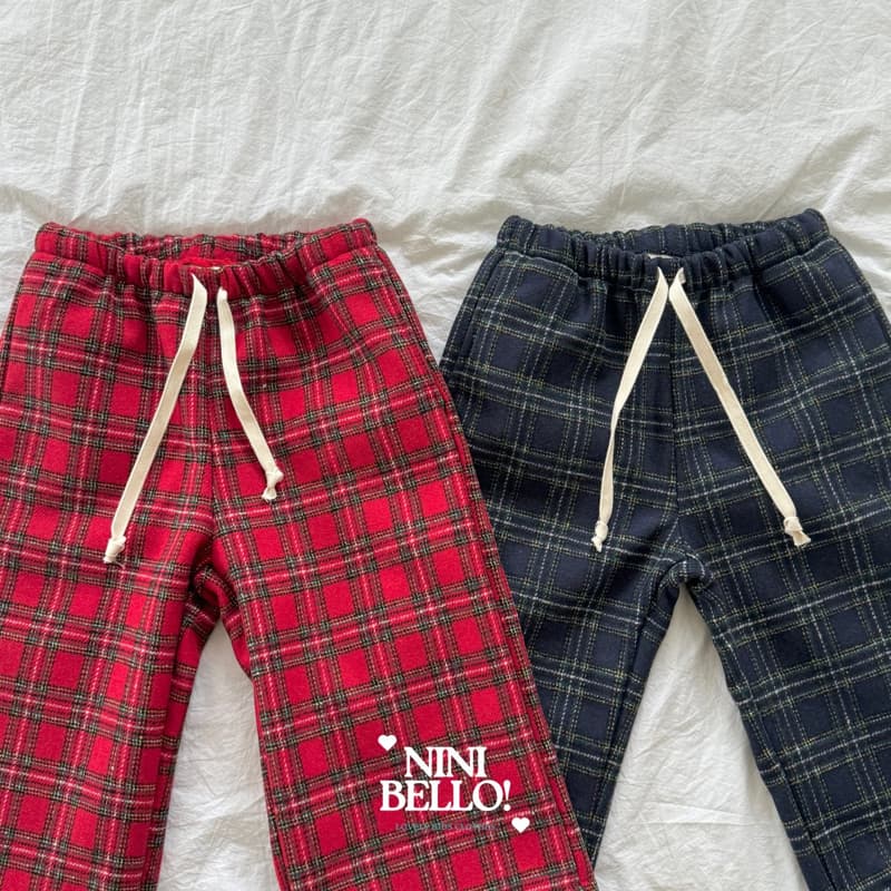 Ninibello - Korean Baby Fashion - #babyfashion - Merry Check Pants - 4