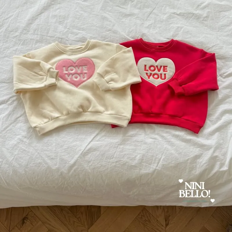 Ninibello - Korean Baby Fashion - #babyfever - Love You Sweatshirt