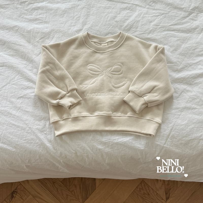 Ninibello - Korean Baby Fashion - #babyfever - New Ribbon Crop Sweatshirt - 5