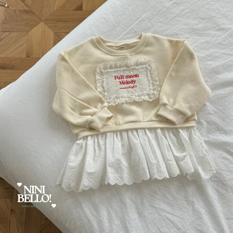 Ninibello - Korean Baby Fashion - #babygirlfashion - Melody Lace Sweatshirt - 7