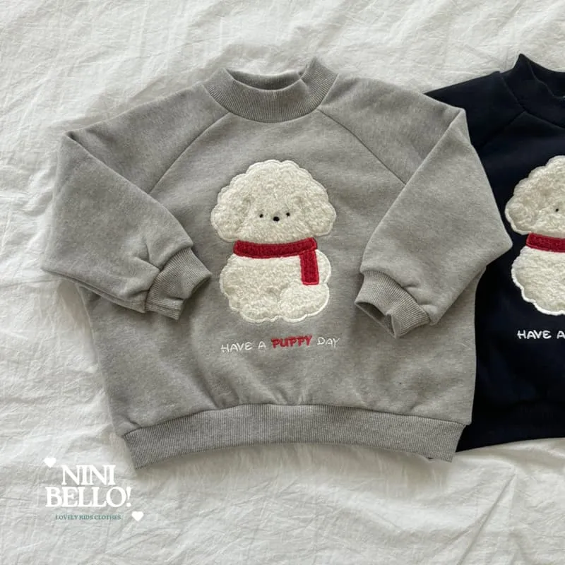 Ninibello - Korean Baby Fashion - #babyfever - Puppy Raglan Sweatshirt - 4