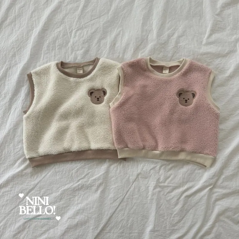 Ninibello - Korean Baby Fashion - #babygirlfashion - Soft Embroidery Bear Set - 3