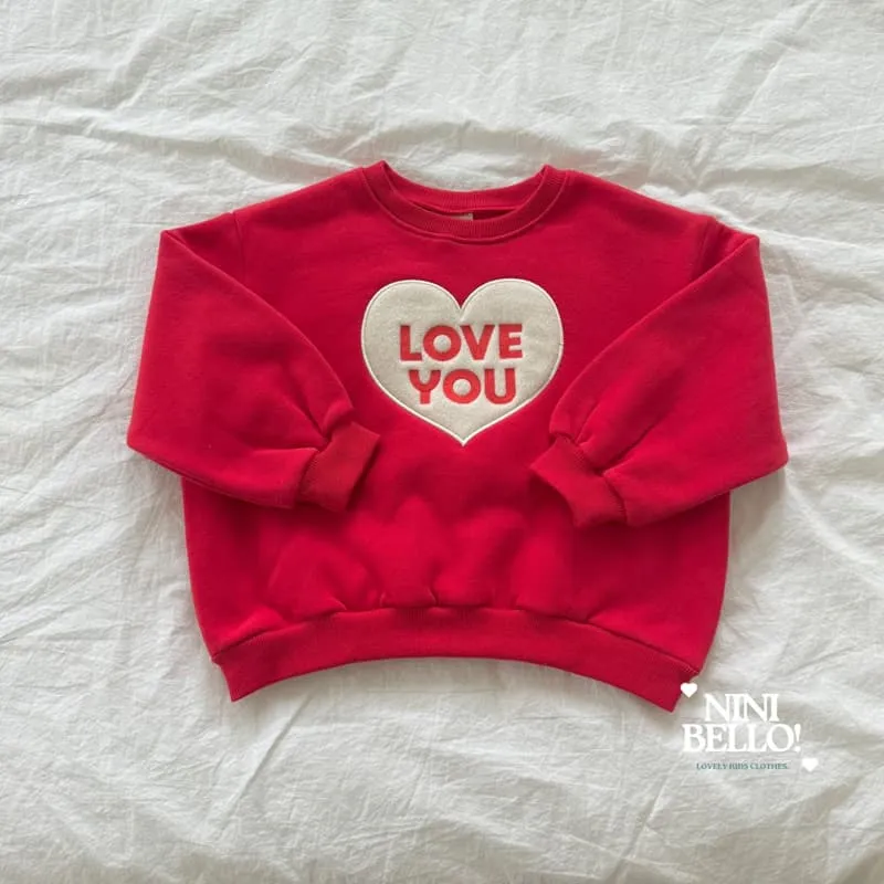 Ninibello - Korean Baby Fashion - #babylifestyle - Love You Sweatshirt - 3