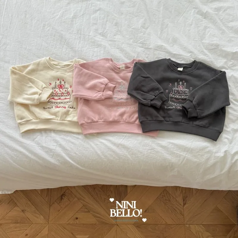 Ninibello - Korean Baby Fashion - #babylifestyle - Cherry Cake Sweatshirt