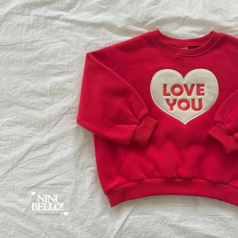 Ninibello - Korean Baby Fashion - #babylifestyle - Love You Sweatshirt - 4