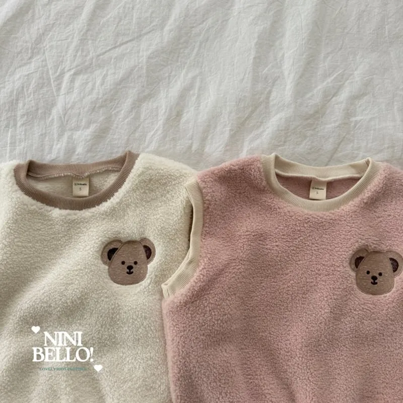 Ninibello - Korean Baby Fashion - #babyoninstagram - Soft Embroidery Bear Set - 5