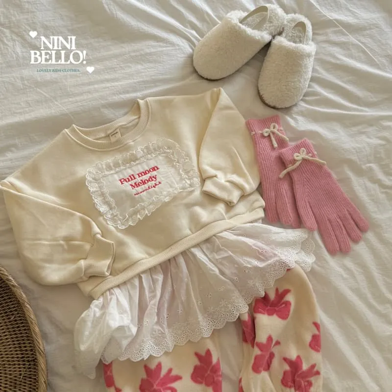 Ninibello - Korean Baby Fashion - #babyootd - Melody Lace Sweatshirt - 10