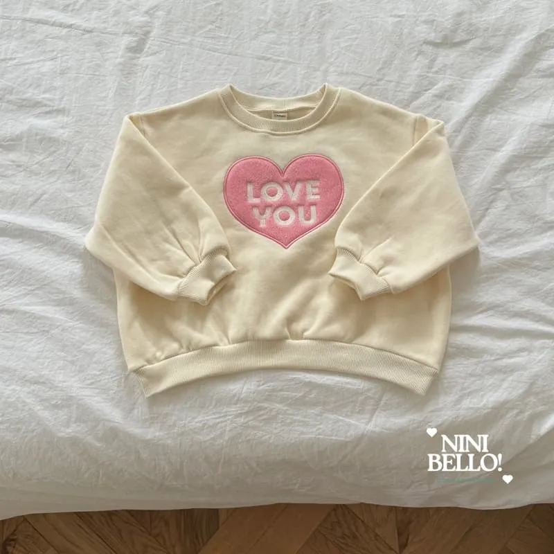 Ninibello - Korean Baby Fashion - #babyootd - Love You Sweatshirt - 5