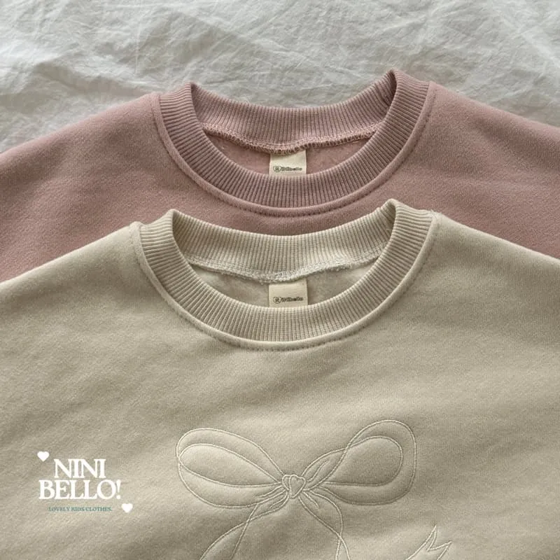 Ninibello - Korean Baby Fashion - #babyootd - New Ribbon Crop Sweatshirt - 9