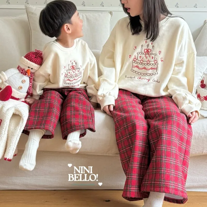 Ninibello - Korean Baby Fashion - #babyoninstagram - Cherry Cake Sweatshirt Mom - 4