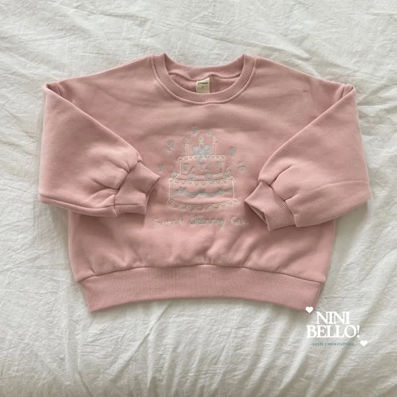 Ninibello - Korean Baby Fashion - #babyootd - Cherry Cake Sweatshirt - 3