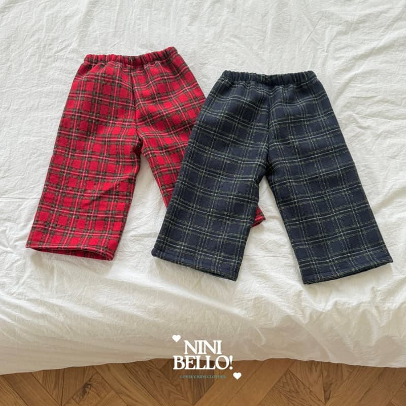 Ninibello - Korean Baby Fashion - #babyoutfit - Merry Check Pants - 9