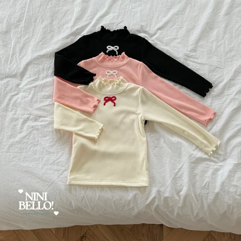 Ninibello - Korean Baby Fashion - #babyoutfit - Knitting Ribbon Turtleneck - 3