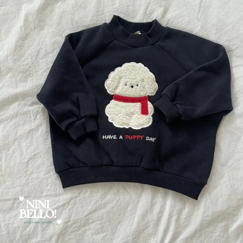 Ninibello - Korean Baby Fashion - #babyoutfit - Puppy Raglan Sweatshirt - 8