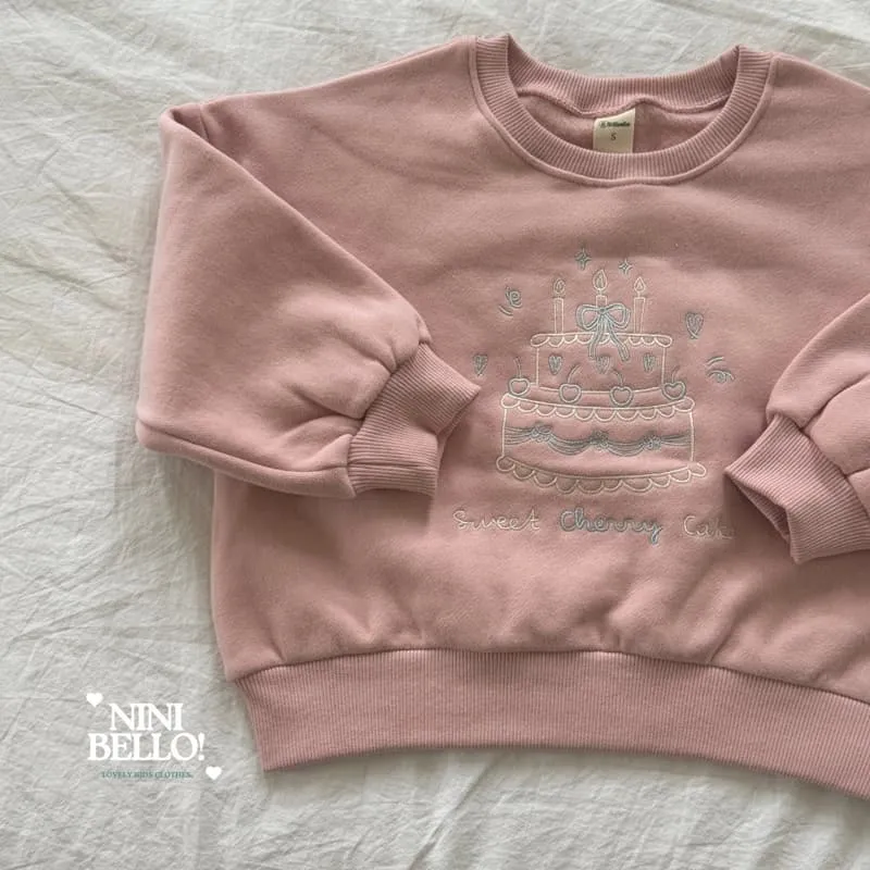 Ninibello - Korean Baby Fashion - #babyootd - Cherry Cake Sweatshirt - 4