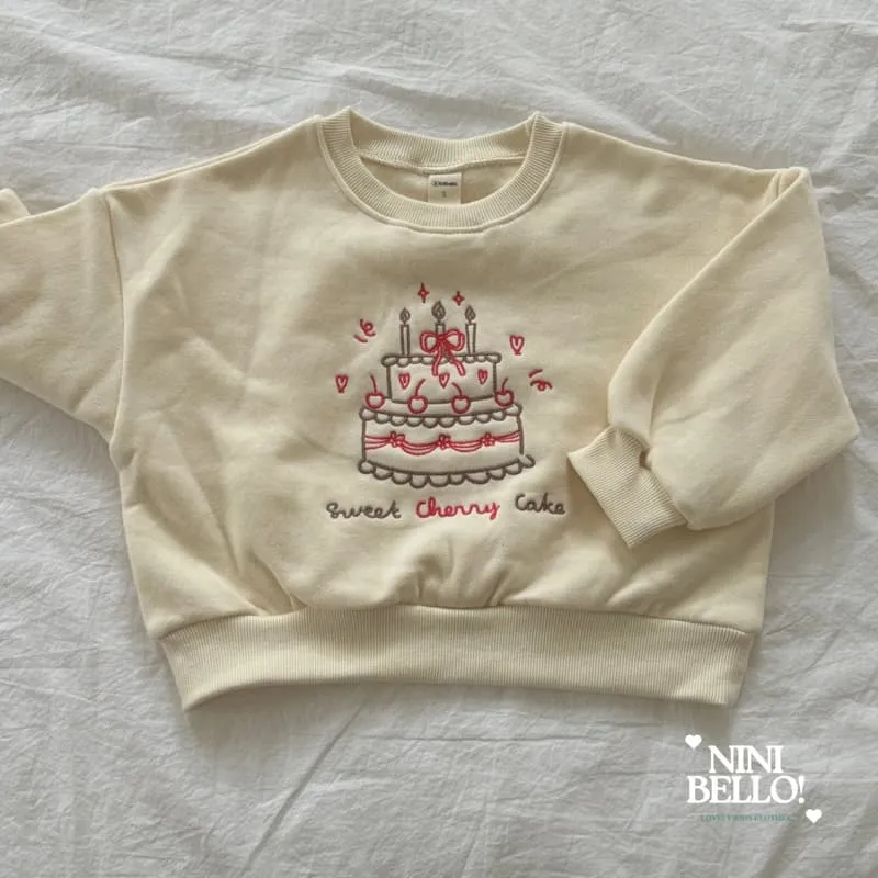 Ninibello - Korean Baby Fashion - #babyoutfit - Cherry Cake Sweatshirt - 5