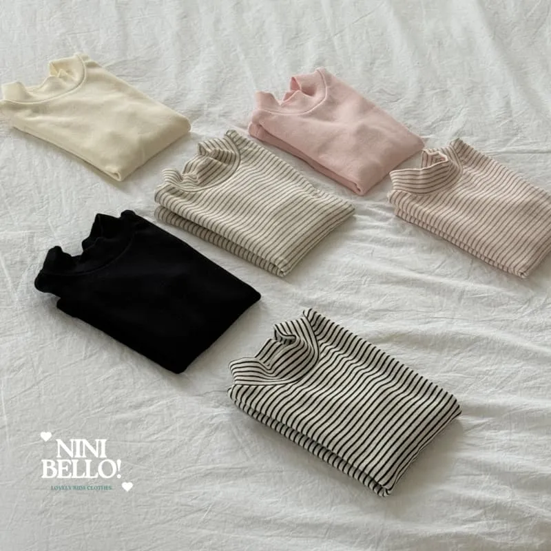 Ninibello - Korean Baby Fashion - #babyoutfit - Warm Turtleneck Tee Set - 3