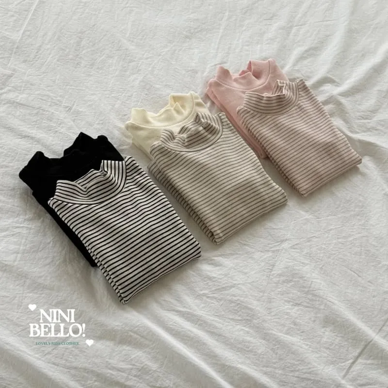 Ninibello - Korean Baby Fashion - #babyoutfit - Warm Turtleneck Tee Set - 4