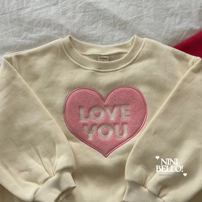 Ninibello - Korean Baby Fashion - #babywear - Love You Sweatshirt - 8