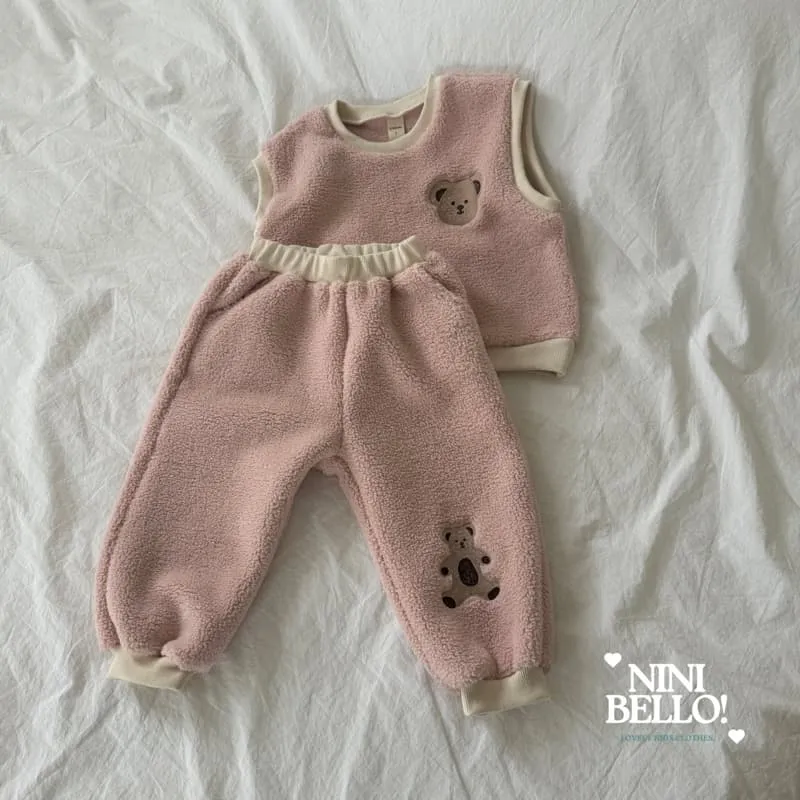 Ninibello - Korean Baby Fashion - #onlinebabyboutique - Soft Embroidery Bear Set - 10