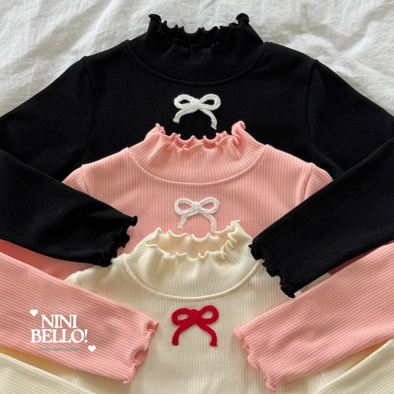 Ninibello - Korean Baby Fashion - #onlinebabyshop - Knitting Ribbon Turtleneck - 6