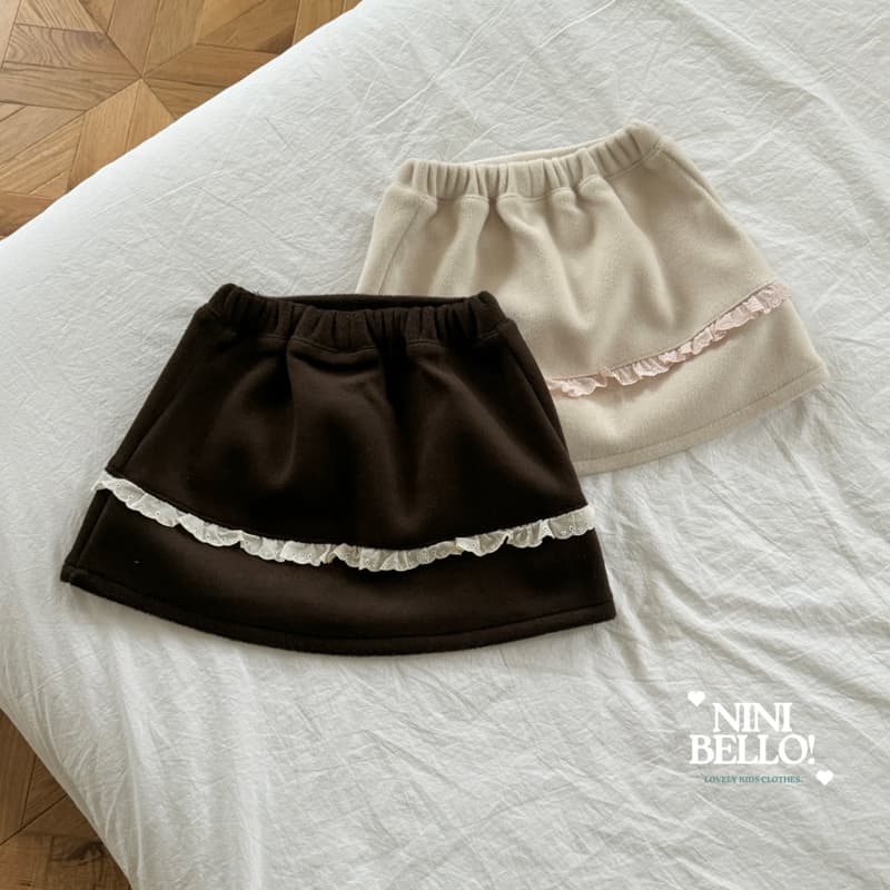 Ninibello - Korean Baby Fashion - #onlinebabyshop - Pole Lace Skirt - 4