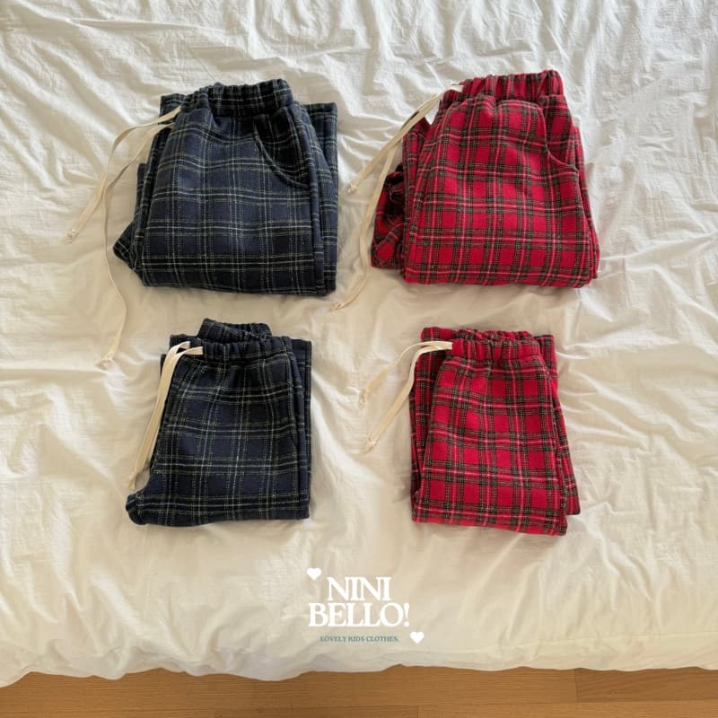 Ninibello - Korean Children Fashion - #childofig - Merry Check Pants Mom - 2