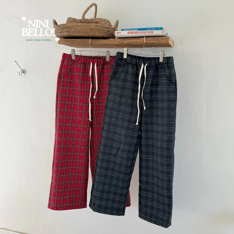 Ninibello - Korean Children Fashion - #fashionkids - Merry Check Pants Mom - 6