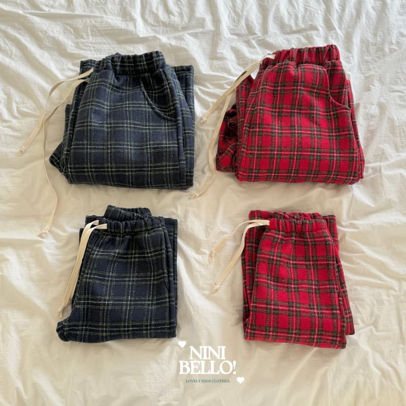 Ninibello - Korean Children Fashion - #stylishchildhood - Merry Check Pants Mom