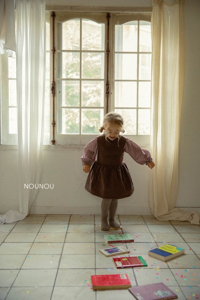 Nounou - Korean Children Fashion - #childrensboutique - Winter Ribbon Dress - 8