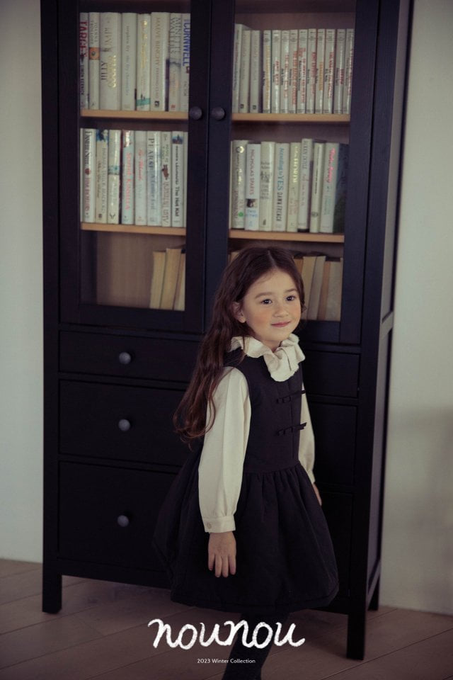 Nounou - Korean Children Fashion - #discoveringself - Winter Ribbon Dress - 10