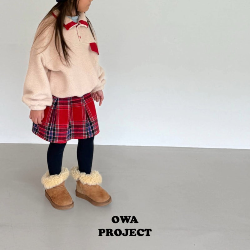 O Wa - Korean Children Fashion - #childofig - Pintuck Check Skirt - 10