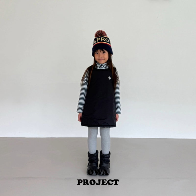 O Wa - Korean Children Fashion - #minifashionista - Rib Stripe Turtleneck Tee - 6