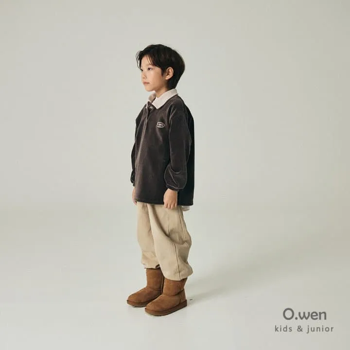 O Wen - Korean Children Fashion - #Kfashion4kids - Veloa Ribbed Collar Tee - 3