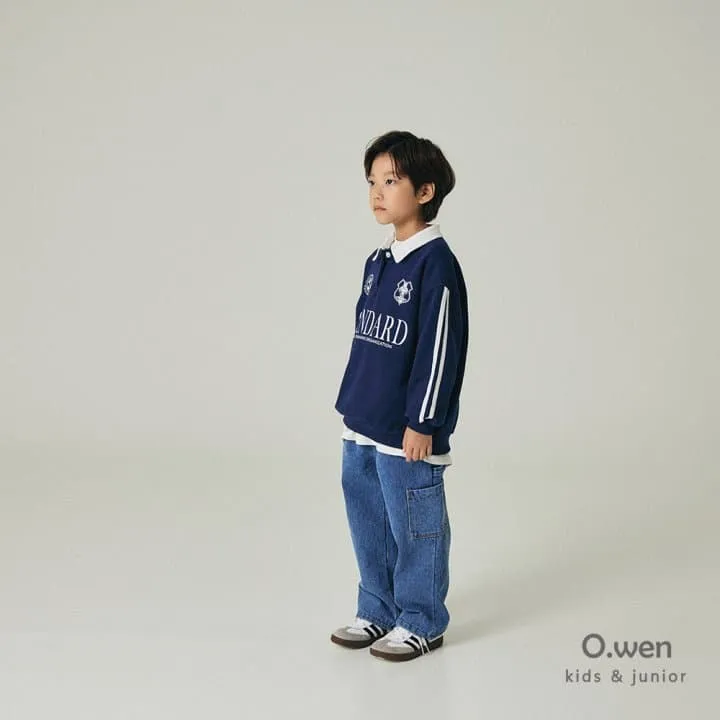 O Wen - Korean Children Fashion - #Kfashion4kids - Standard Collar Brushed Sweatshirt - 7