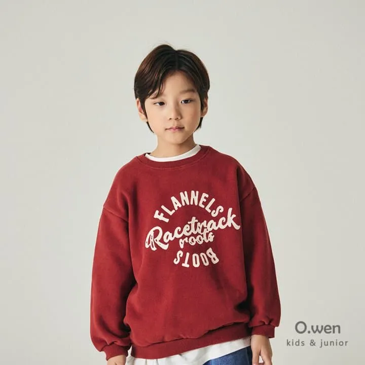 O Wen - Korean Children Fashion - #Kfashion4kids - Flannel Brushed Sweatshirt (with Mom) - 3