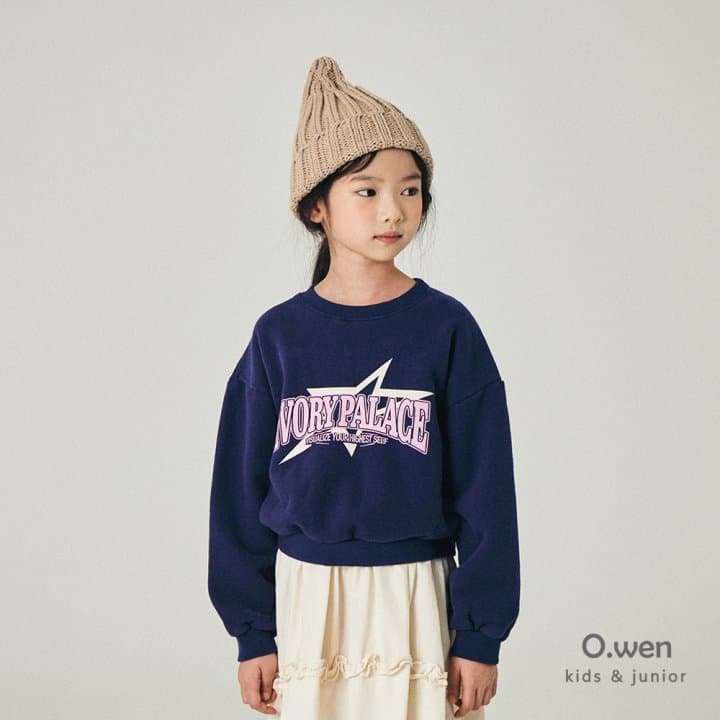 O Wen - Korean Children Fashion - #prettylittlegirls - Star Semi-crop Brushed Sweatshirt - 4