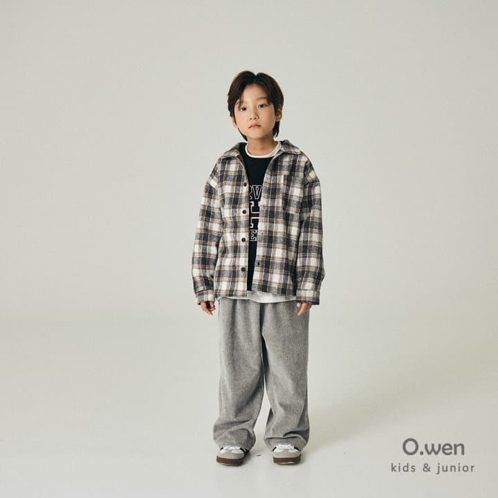 O Wen - Korean Children Fashion - #childofig - Check Brushed Pocket Shirt - 6