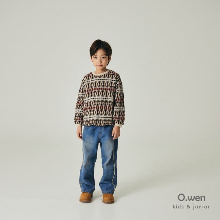 O Wen - Korean Children Fashion - #childofig - Argyle Jacquard Knit - 5