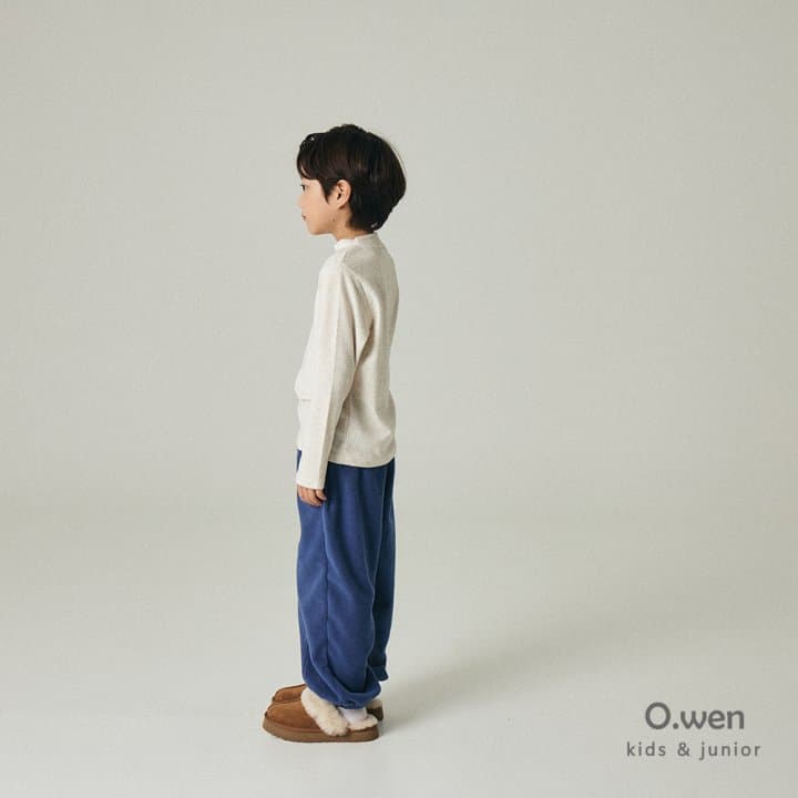 O Wen - Korean Children Fashion - #childofig - Regular Brushed Mock Neck Tee - 2