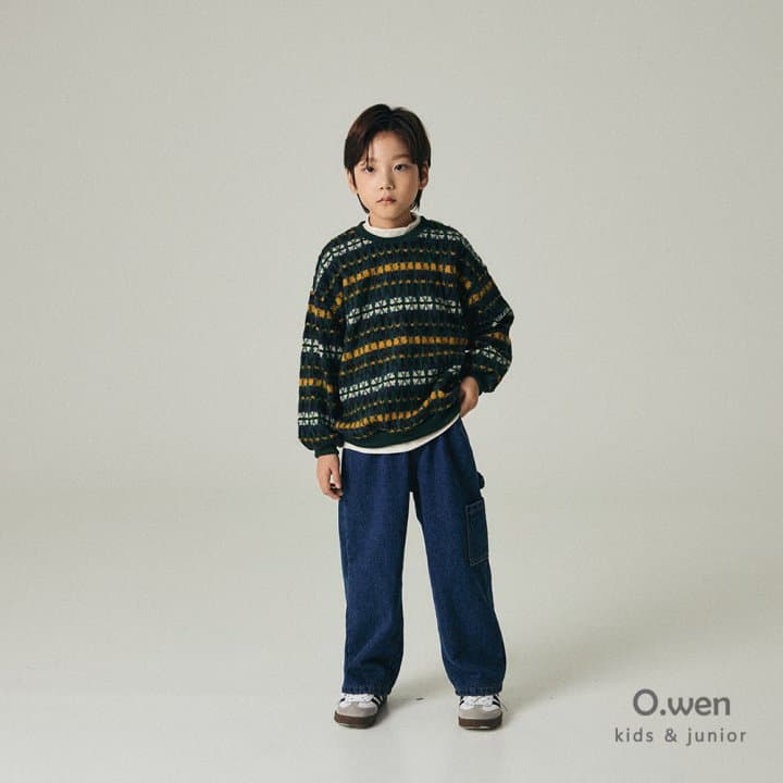 O Wen - Korean Children Fashion - #childrensboutique - Biscuit Brushed Denim Pants